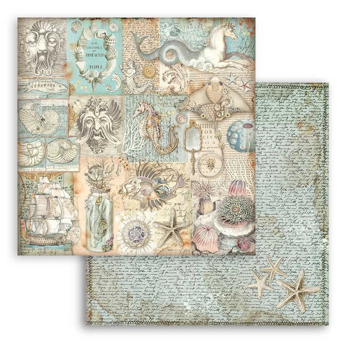 STAMPERIA 12X12 PAPER -SONGS OF THE SEA TEXTURE - SBB953