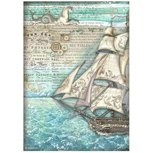 STAMPERIA A4 RICE PAPER PACKED- SONGS OF THE SEA SAILING SH - DFSA4811