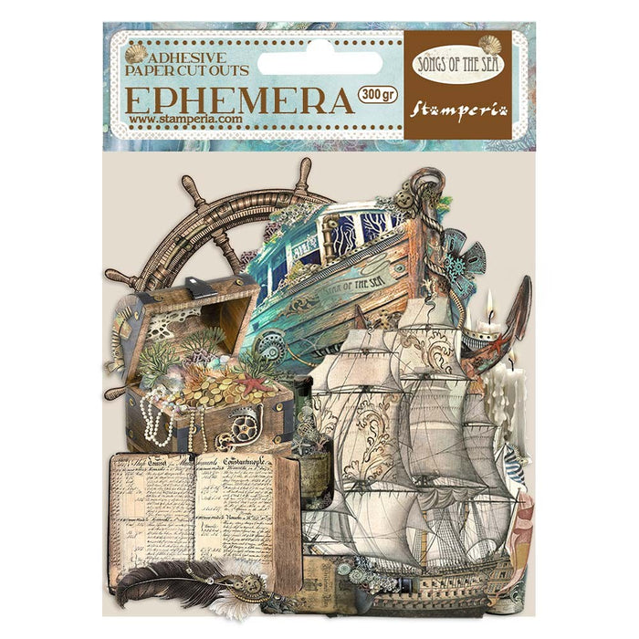 STAMPERIA EPHEMERA- SONGS OF THE SEA SEA SAILING SHIP AND EL - DFLCT30