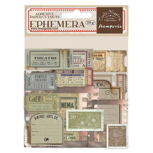 STAMPERIA EPHEMERA- CREATE HAPPINESS CHRISTMAS TICKETS - DFLCT33