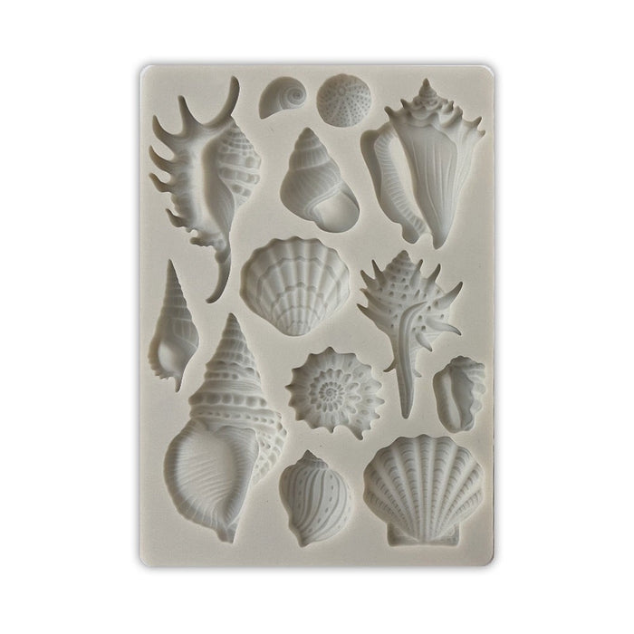 STAMPERIA SILICONE MOLD A6 -SONGS OF THE SEA SHELLS - KACM23