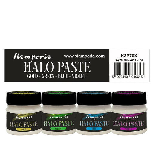 STAMPERIA-ASS 4 COLORS HALO PASTE ML 50 EACH - K3P70X