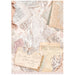 STAMPERIA A4 RICE PAPER PACKED - ROMANCE FOREVER LETTERE - DFSA4836