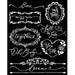 STAMPERIA STENCIL 20 X 25 CM - ROMANCE FOREVER PLATES - KSTD154