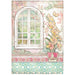 STAMPERIA A4 RICE PAPER PACKED - ORCHIDS AND CATS WINDOW -DFSA4850