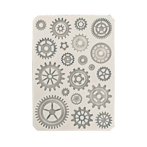 STAMPERIA SILICONE MOLD A5 - SIR VAGABOND IN FANTASY WORLD GEARS -KACMA518