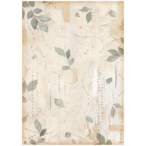 STAMPERIA A4 RICE PAPER PACKED - CREATE HAPPINESS SECRET DIARY LEAVES - DFSA4866