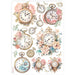 STAMPERIA A4 RICE PAPER PACKED- CLOCKS - DFSA4910