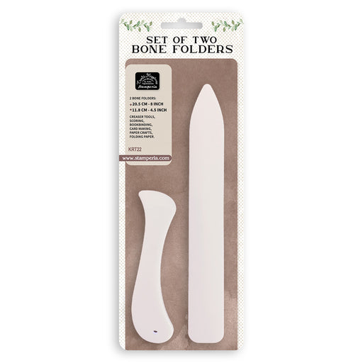 STAMPERIA CREATE HAPPINESS SET OF 2 BONE FOLDER 8 - 4.5 - KRT22
