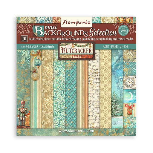 STAMPERIA 12 X 12 PAPER PACK - MAXI BACKGROUND  THE NUTCRACKER - SBBL159