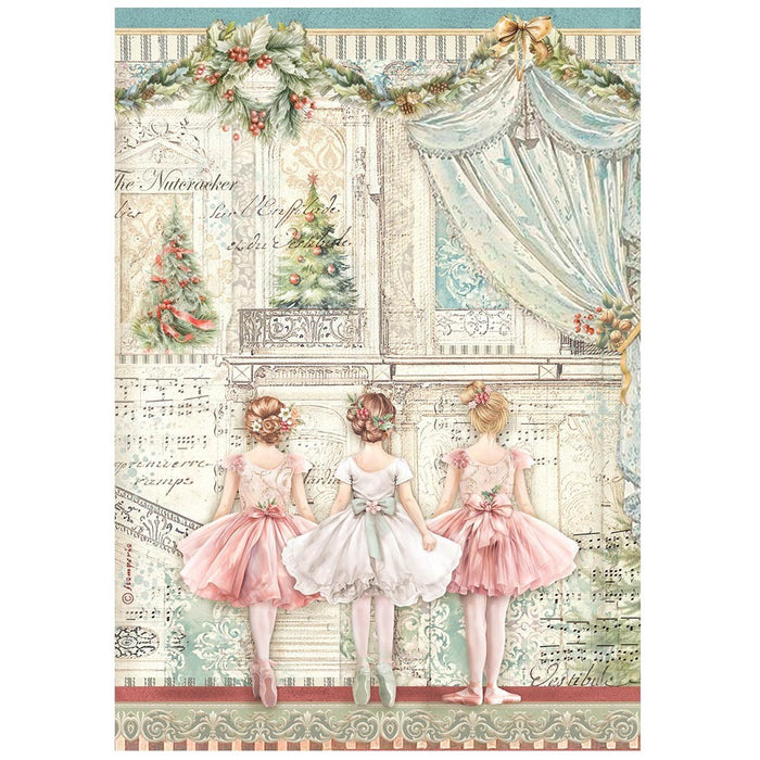 STAMPERIA A4 RICE PAPER PACKED- THE NUTCRACKER BALLET DFSA4943