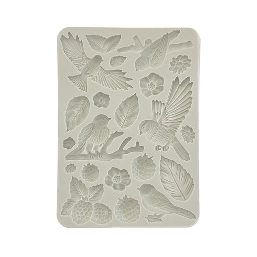 STAMPERIA SILICONE MOLD A5 - FOREST BIRDS -KACMA538