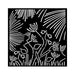 STAMPERIA STENCIL 18CM X 18CM - FOREST ABSTRACT FLOWERS -KSTDQ118