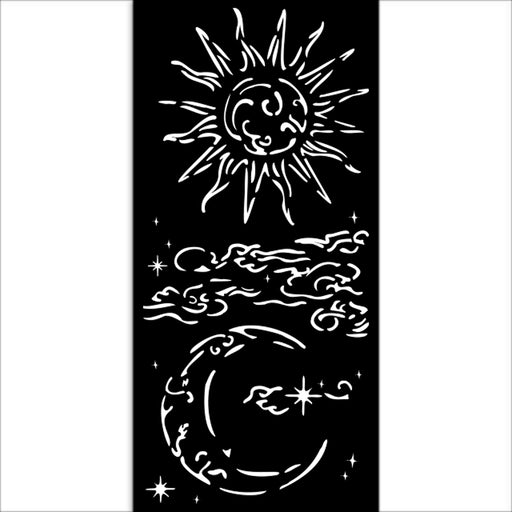 STAMPERIA STENCIL 12X25 - MASQUERADE SUN AND MOON - KSTDL112