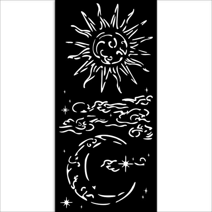 STAMPERIA STENCIL 12X25 - MASQUERADE SUN AND MOON - KSTDL112