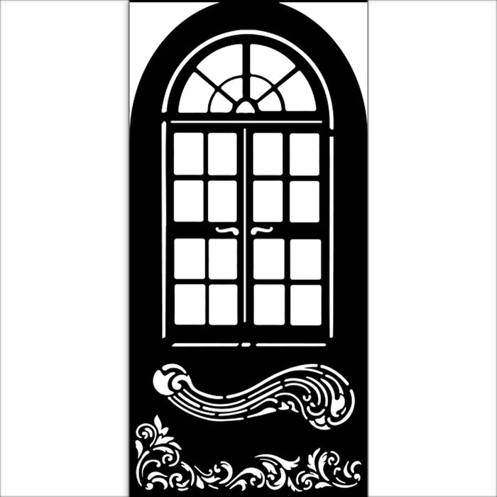 STAMPERIA STENCIL 12X25 - MASQUERADE WINDOWS - KSTDL113