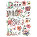 STAMPERIA A4 RICE PAPER PACKED- DREAM SMILE LOVE BELIEVE -DFSA4992