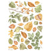 STAMPERIA A4 RICE PAPER PACKED- LEAVES -DFSA4999