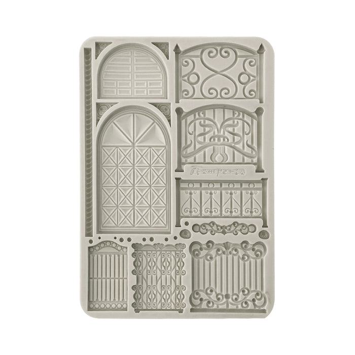 STAMPERIA SILICONE MOLD A5 FENCE AND DOOR -KACMA564