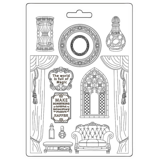 STAMPERIA SOFT MOULDS A4 - MASTER OF MAGIC ROOM -K3PTA4587
