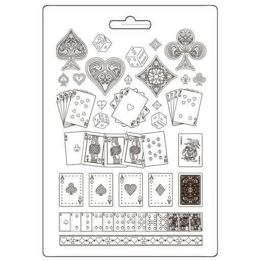 STAMPERIA SOFT MOULDS A4 - MASTER OF MAGIC CARDS -K3PTA4588