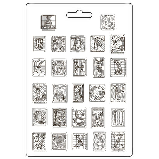 STAMPERIA SOFT MOULDS A4 - MASTER OF MAGIC ALPHABET -K3PTA4589