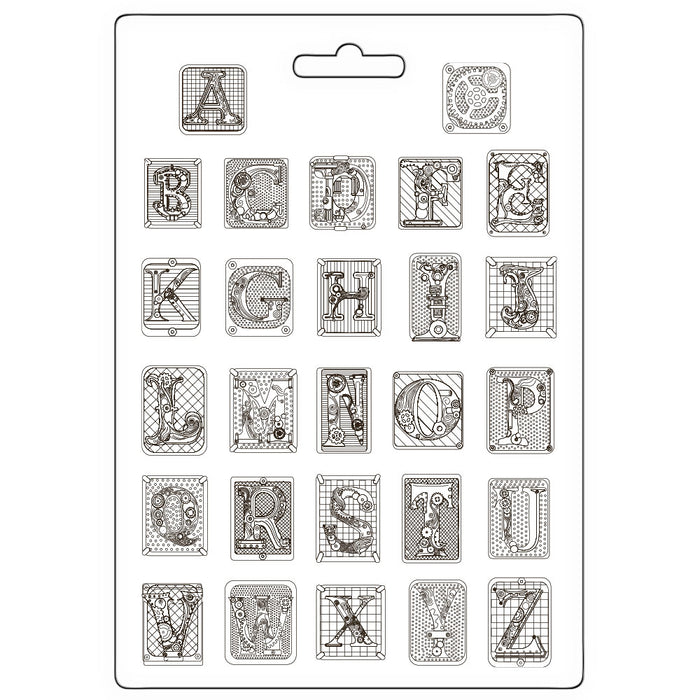 STAMPERIA SOFT MOULDS A4 - MASTER OF MAGIC ALPHABET -K3PTA4589