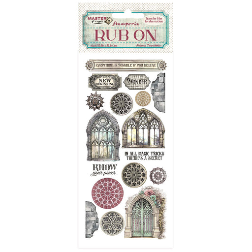 STAMPERIA RUB-ON MASTER OF MAGIC GOTHIC WINDOWS -DFLRB147