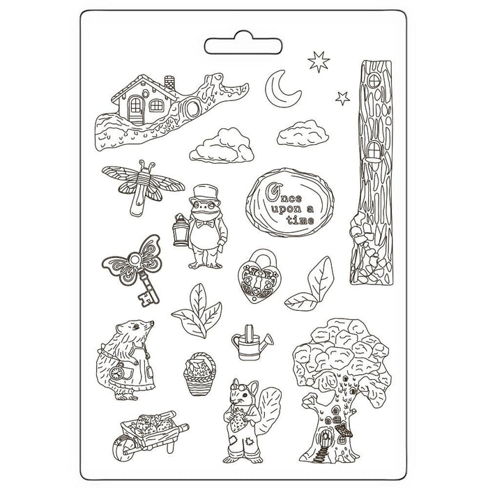 STAMPERIA SOFT MOULDS A4 HIDDEN GROVE - K3PTA4590