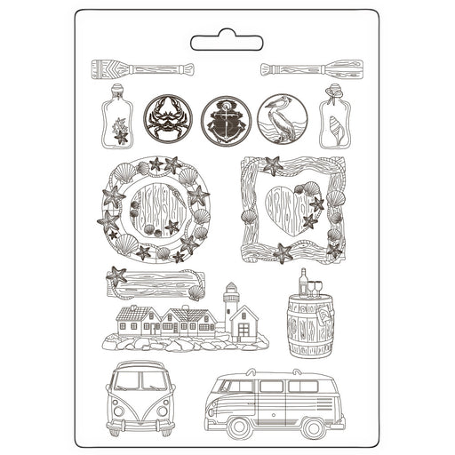 STAMPERIA SOFT MOULDS A4 SILENT SEA - K3PTA4591