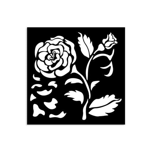 STAMPERIA STENCIL 12X12 - HOUSE OF ROSES BIG ROSE -KSTDS36