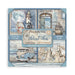 STAMPERIA 8 X 8 PAPER PACK 22 SHEETS  SILENT SEA - SBBSXB12