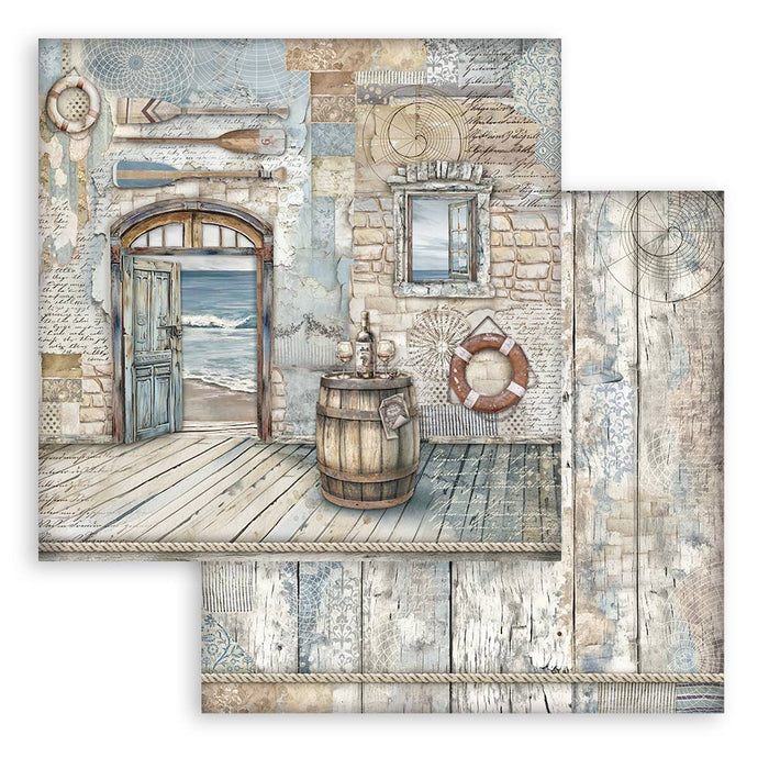 STAMPERIA 12X12 PAPERSILENT SEA BARREL - SBB1062