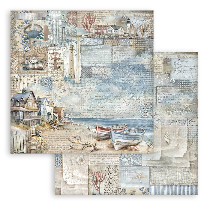 STAMPERIA 12X12 PAPERSILENT SEA LANDSCAPE - SBB1066