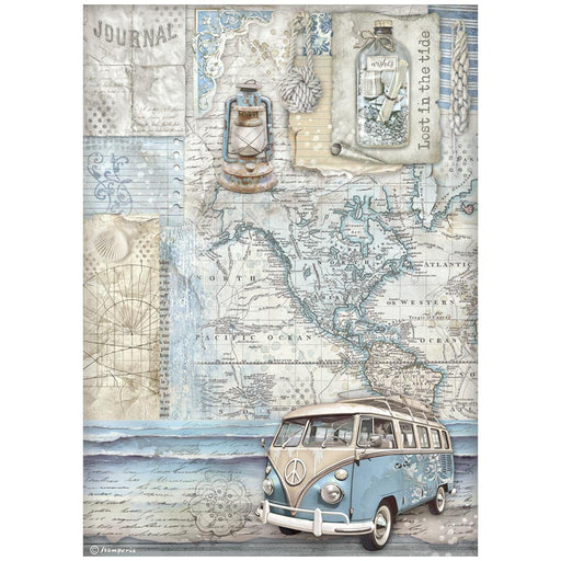STAMPERIA A4 RICE PAPER PACKED SILENT SEA VAN - DFSA41028