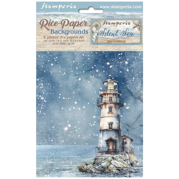 STAMPERIA RICE A6 BACKGROUNDS SILENT SEA - DFSAK6040