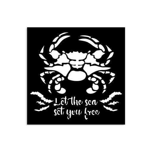 STAMPERIA STENCIL 12X12 SILENT SEA CRAB - KSTDS37