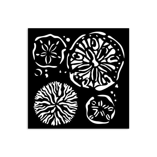 STAMPERIA STENCIL 12X12 SILENT SEA SPONGE - KSTDS38