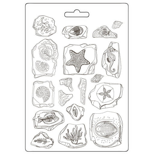STAMPERIA SOFT MOULDS A5 SILENT SEA FOSSILS - K3PTA5670