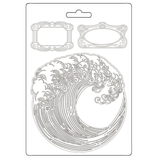 STAMPERIA SOFT MOULDS A5 SILENT SEA WAVE - K3PTA5671