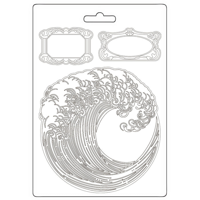 STAMPERIA SOFT MOULDS A5 SILENT SEA WAVE - K3PTA5671