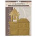 STAMPERIA CRAFTY SHAPES SILENT SEA BELL TOWER AND BRIDGE LANDSCAPE - KLSM47