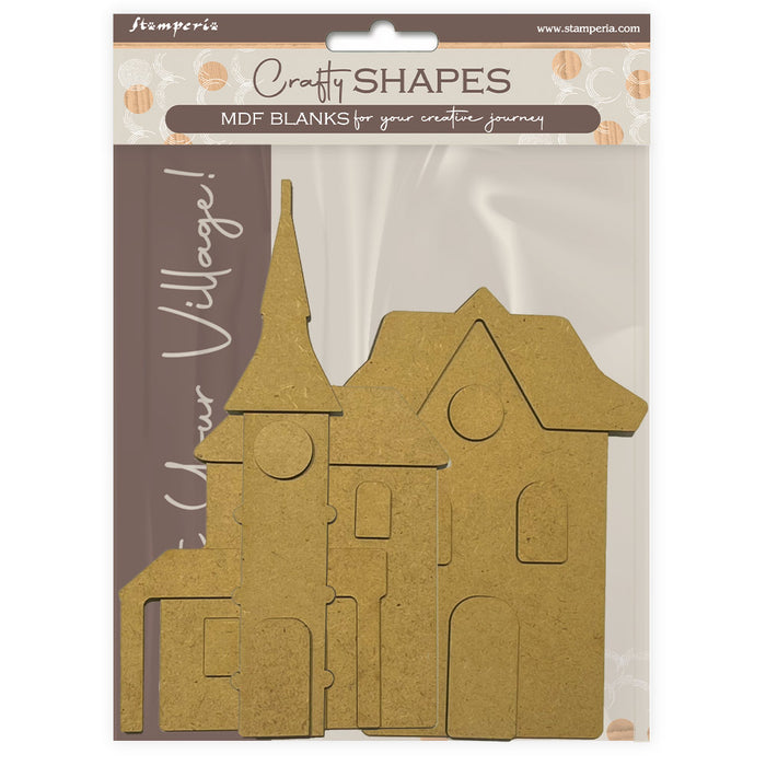 STAMPERIA CRAFTY SHAPES SILENT SEA TOWER LANDSCAPE - KLSM48