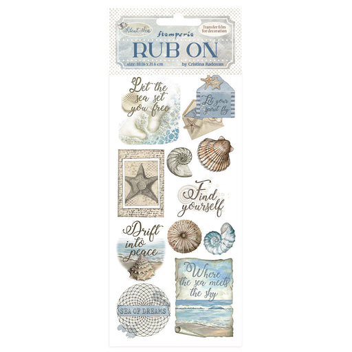 STAMPERIA RUB-ONSILENT SEA SHELLS - DFLRB155