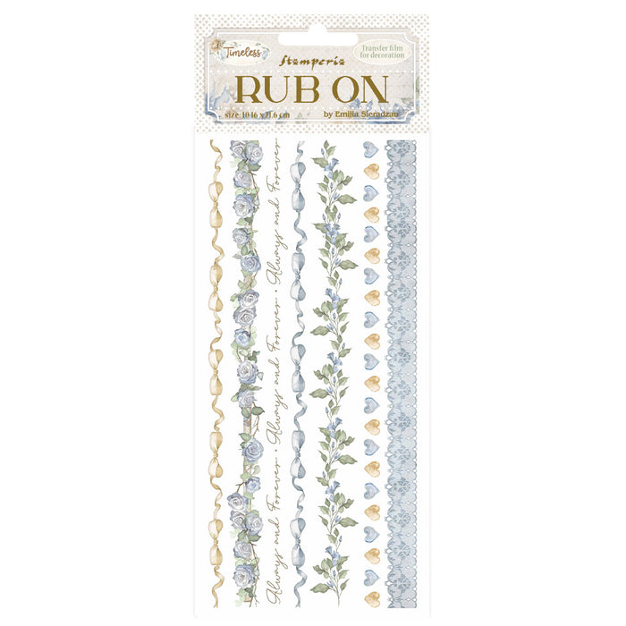 STAMPERIA RUB-ON TIMELESS STRIPES - DFLRB165