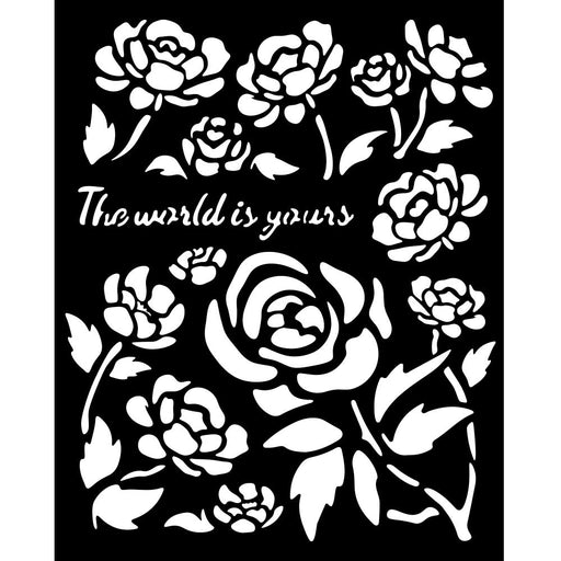 STAMPERIA STENCIL 20X25 CM TIMELESS ROSES - KSTD179