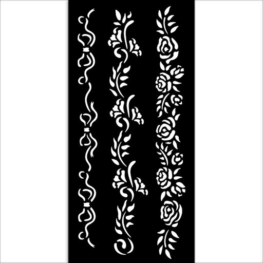 STAMPERIA STENCIL 12X25 TIMELESS 3 BORDERS - KSTDL118