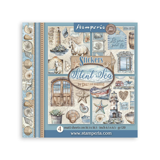 STAMPERIA STICKER PACK 4 165X165CM SILENT SEA - SBSTK01