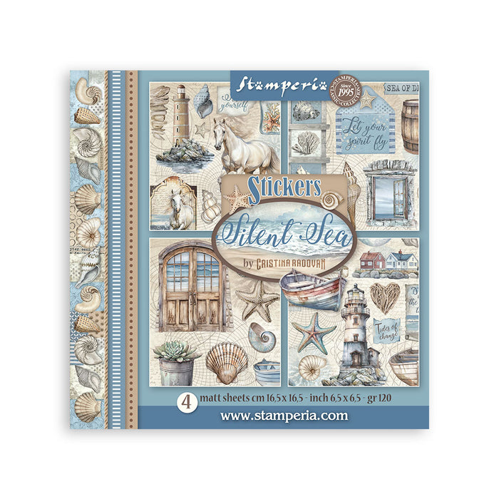 STAMPERIA STICKER PACK 4 165X165CM SILENT SEA - SBSTK01