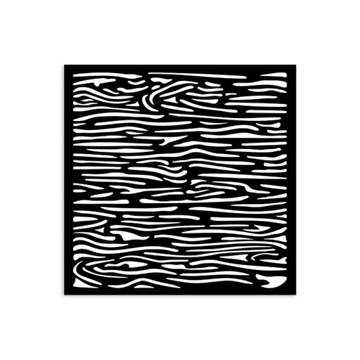 STAMPERIA STENCIL 12X12 SILENT SEA WOOD PATTERN - KSTDS46